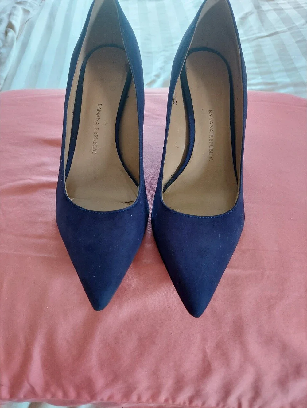 Banana Republic Hello Sole Mate Blue Suede Heels